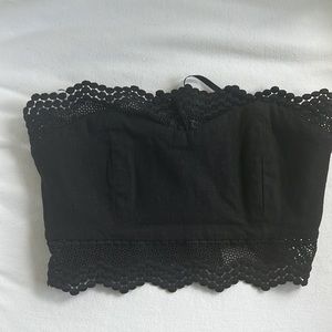 Linen little embroidered crop stone cold fox